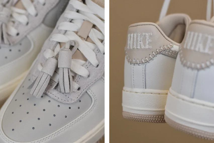 Дополните свой образ кроссовками Nike Air Force 1 Low «Light Bone Suede Tassels»