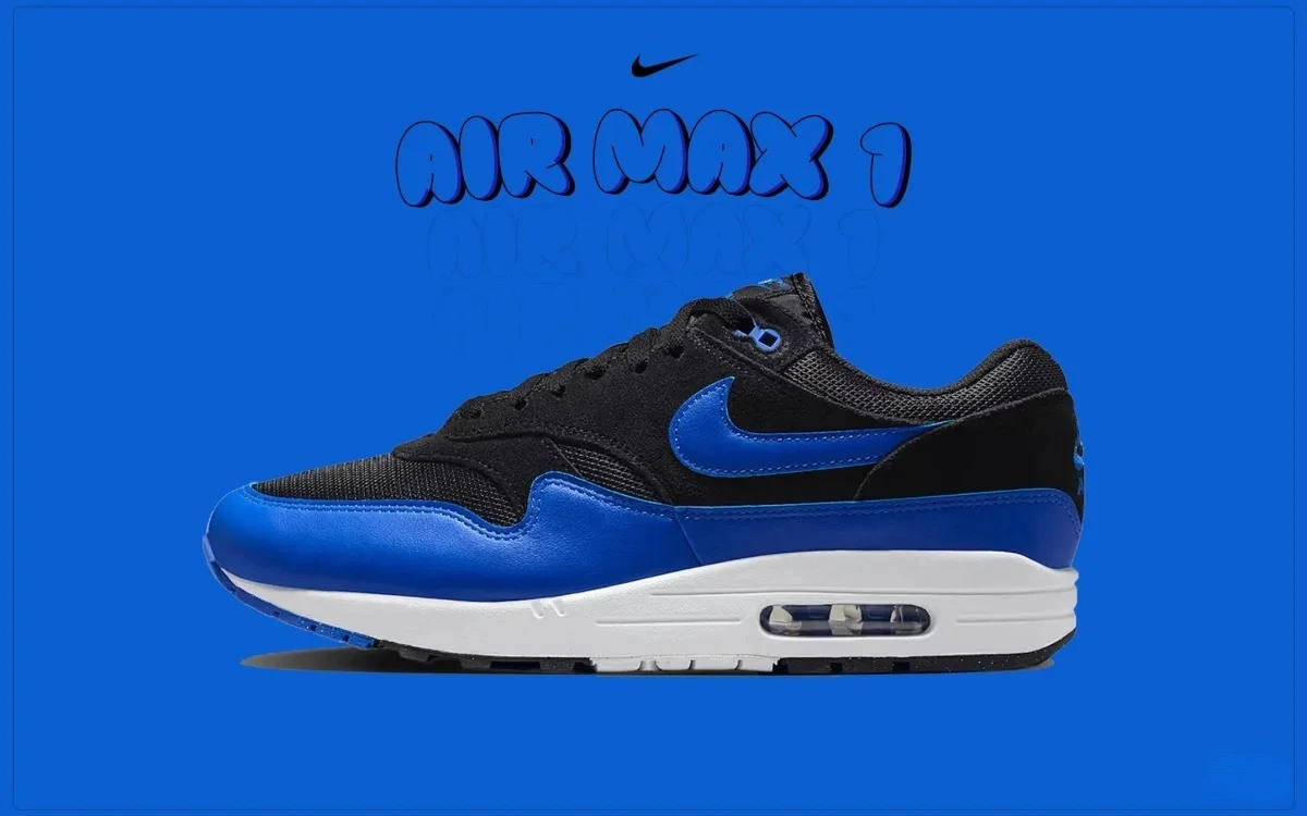 Nike Air Max 1 «Black Hyper Royal»