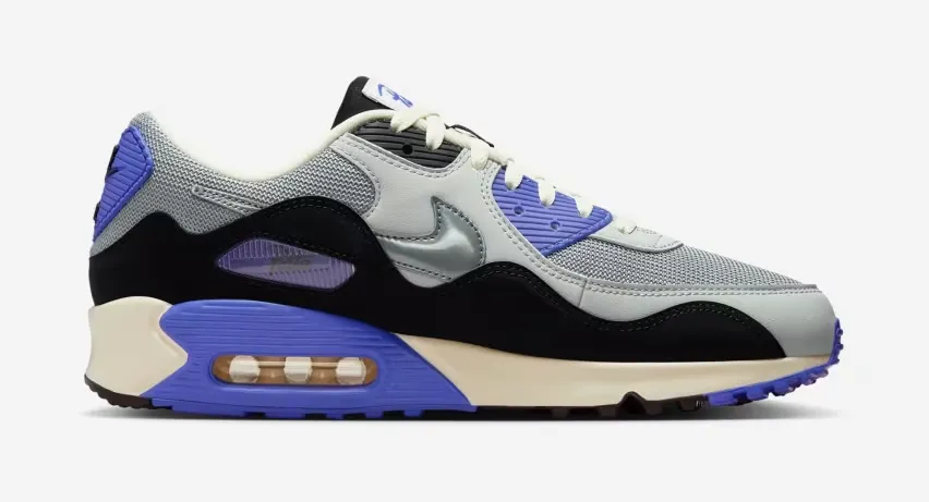 Официальные изображения и дата выхода Patta x Nike Air Max 90 Waves «Sapphire» и «Cyber»