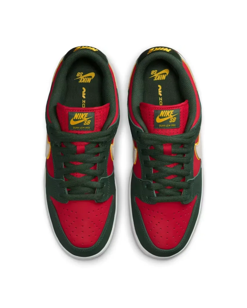 Nike черпает вдохновение у команды Seattle Supersonics для модели SB Dunk Low Pro «Fir and Fire Red»