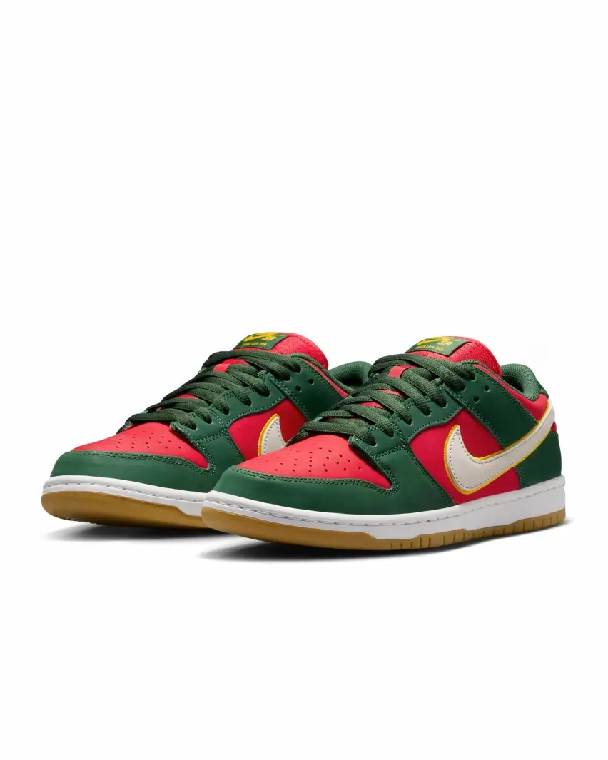 Nike черпает вдохновение у команды Seattle Supersonics для модели SB Dunk Low Pro «Fir and Fire Red»