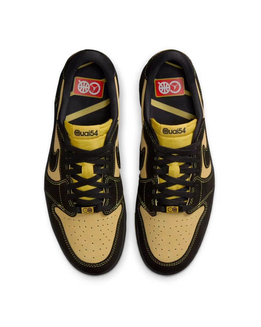 13 июня поступят в продажу новые Quai 54 x Air Jordan 1 Low OG в цвете «Black Tour Yellow»