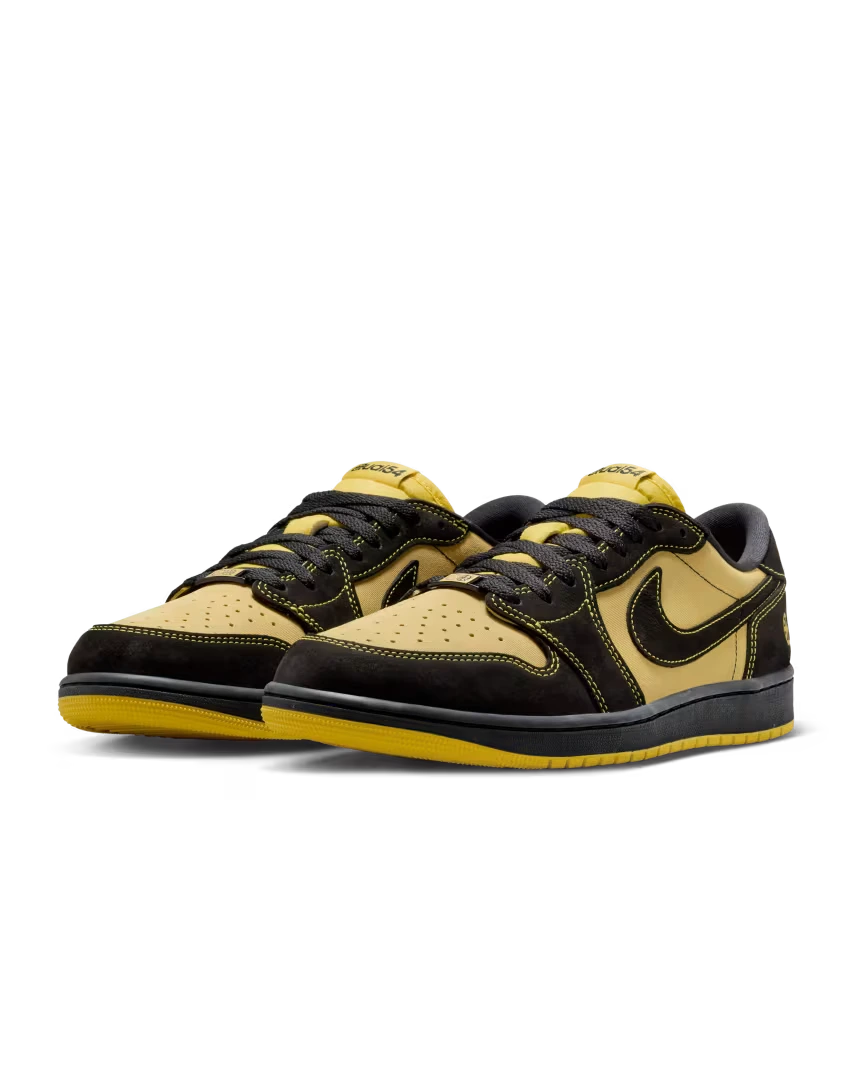13 июня поступят в продажу новые Quai 54 x Air Jordan 1 Low OG в цвете «Black Tour Yellow»