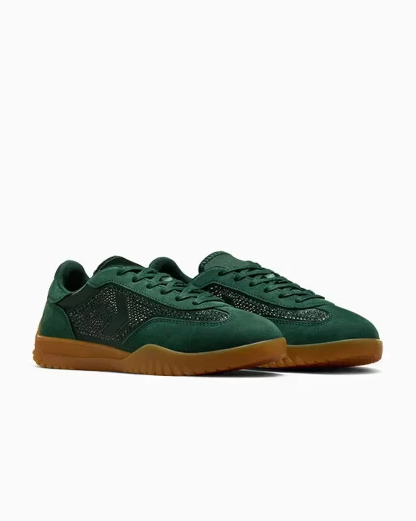 Swarovski придаёт блеск кроссовкам Converse Run Star Trainer «Deep Emerald»