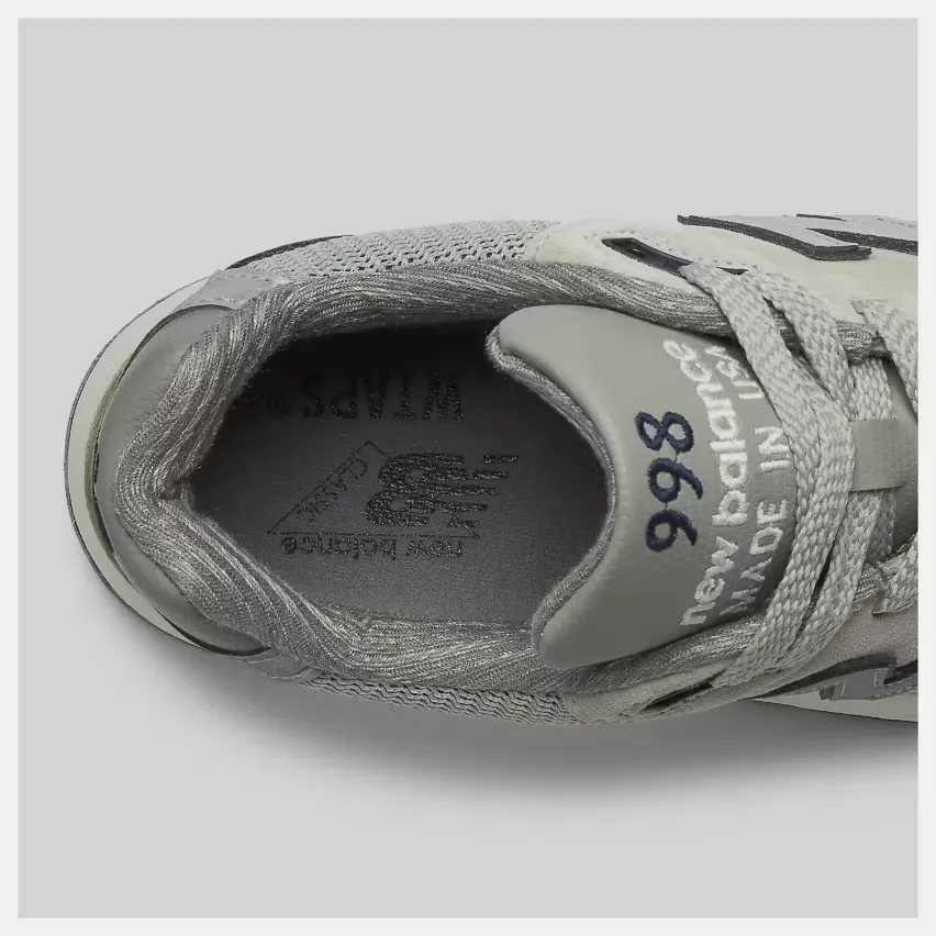 Модель Made In USA 998 «Grey» от WTAPS и New Balance