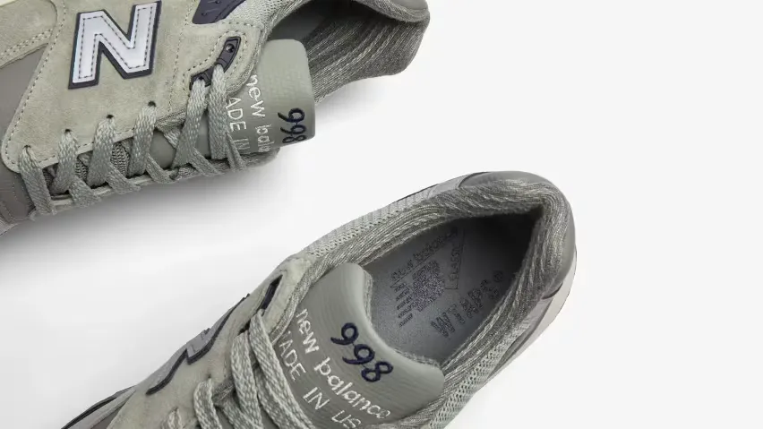 Модель Made In USA 998 «Grey» от WTAPS и New Balance