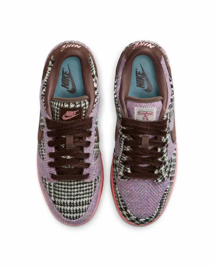 8 августа Nike представит Dunk в новом исполнении из ткани Harris Tweed в цвете «Denim Turquoise»