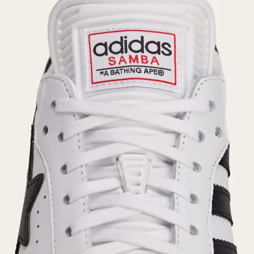 Завтра, 6 сентября, BAPE и adidas выпустят две новые модели Samba в цветах «Black» и «White»