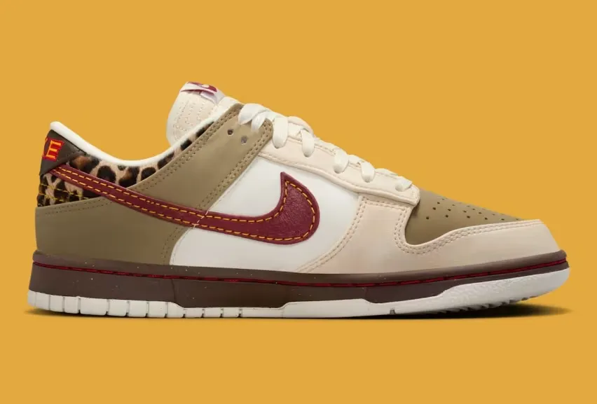 Nike представляет осеннее обновление кроссовок Dunk Low «Khaki Leopard» с нотками сафари