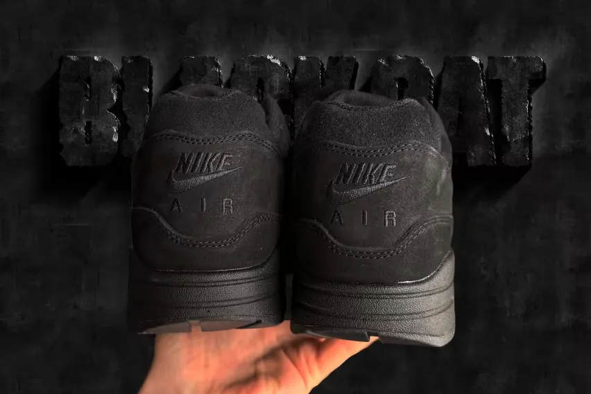 Кроссовки Nike Air Max 1 «Black Cat» поднимают минимализм на новый уровень