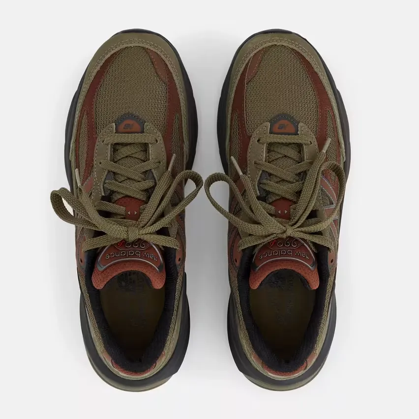 Осенние цвета в своём лучшем проявлении: кроссовки New Balance 990v6 Made in USA «Dark Camo» и «Driftwood»